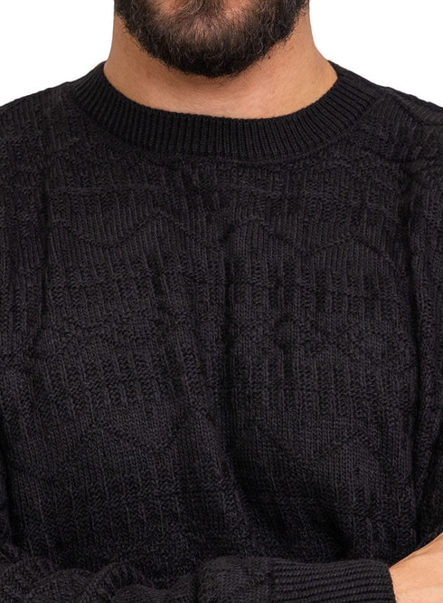 Black - Design p2262 PF - Round Pullover - Khotwh